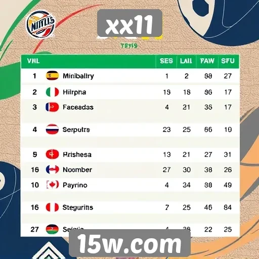 Resultados das últimas competições no xx11
