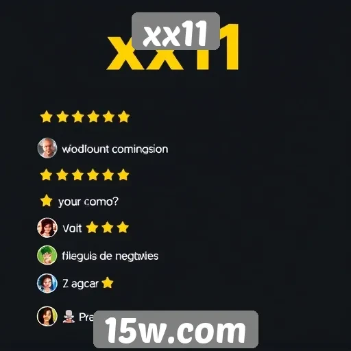 Feedback dos usuários sobre a experiência em xx11